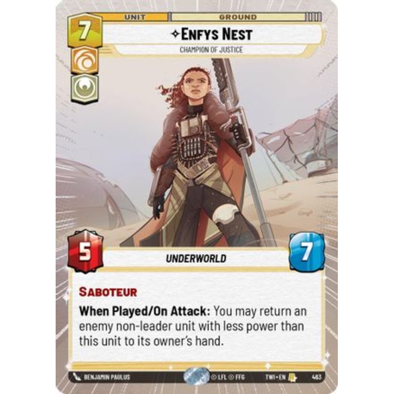Enfys Nest – Champion of Justice (Hyperspace) (463) – Twilight of the Republic Foil