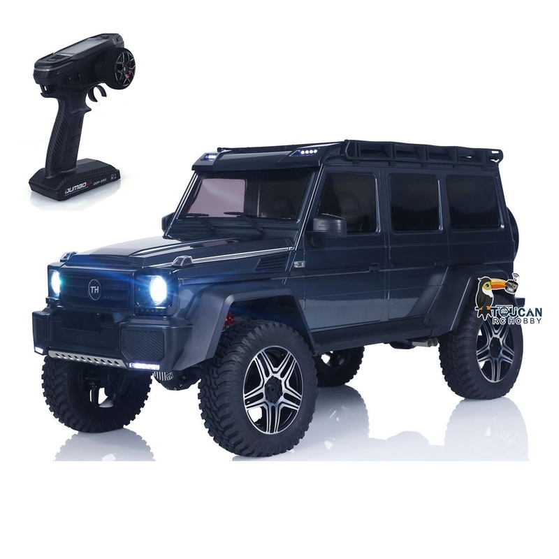 1/8 TRACTION HOBBY Remote Control Off Road Car KM5 RC Crawler Portal Axle Differential Lock AWD 2Speed Gearbox 775 Brushed Motor Gray