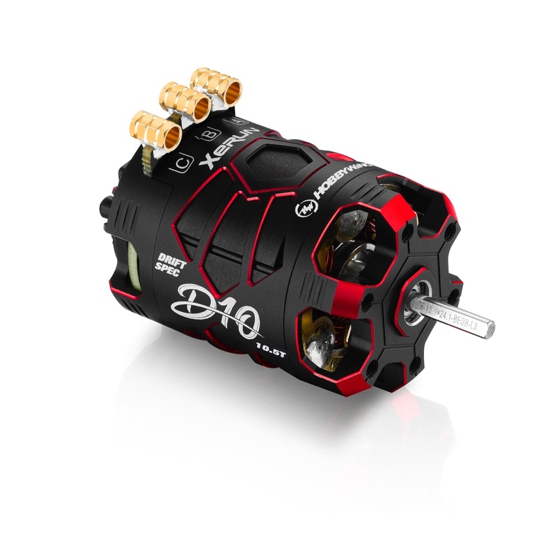 Hobbywing Xerun D10 10.5T Brushless Drift Motor – Red