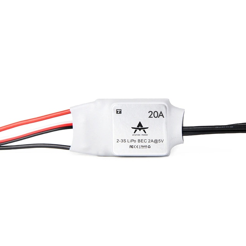 T-MOTOR AT 20A  ESC –  AT series speed controller 2-3s support BEC output AT 20A
