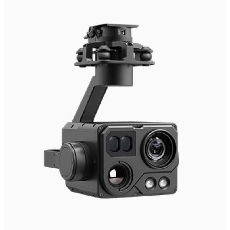 XF Z-9B Quad-Sensor Drone Pod – 3-Axis Gimbal 30x Optical 4x Digital Zoom Camera, 25mm 640 IR Thermal, 2KM LRF, 200M Laser Lighting Module