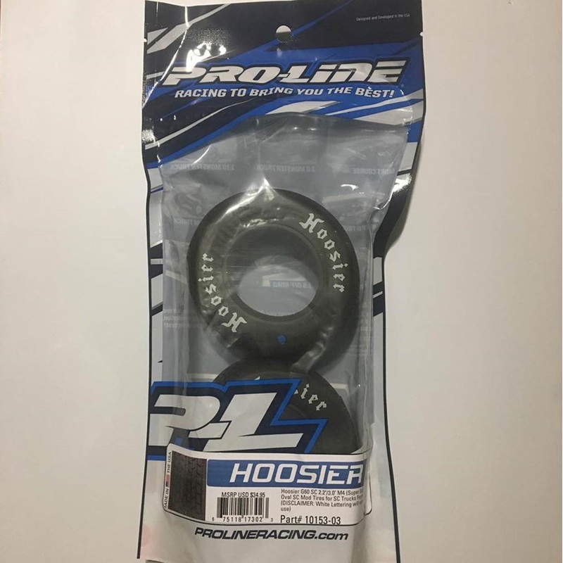 1015303 ProLine  Hoosiers G60 SC 2.2  3.0 M4 Super Soft Dirt Oval SC Mod Truck Tires
