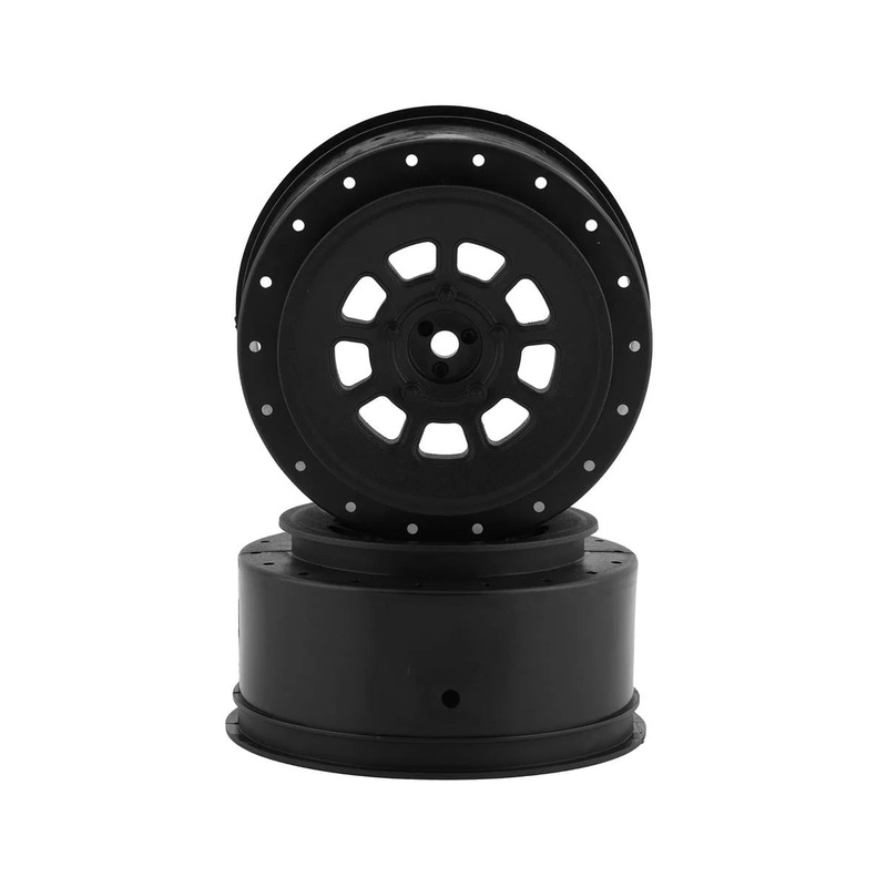 3420B JConcepts 9-Shot Short Course Wheels w/3mm Offset (2) (Black) w/12mm Hex