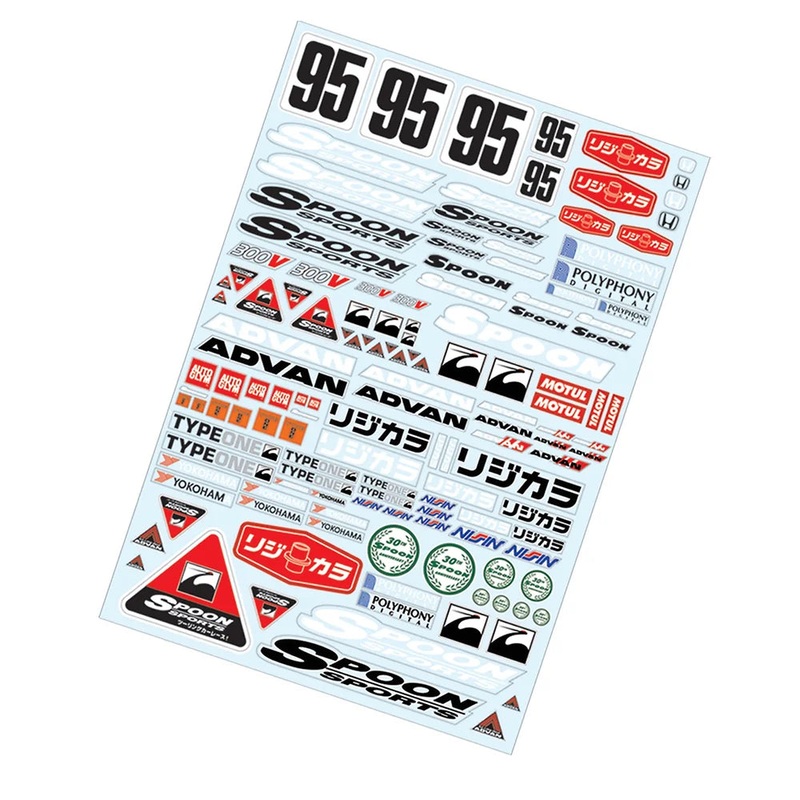 1-10 LIVERY: SPOON ADVAN DECAL SHEET STICKERS  [TEAM-C] TC902