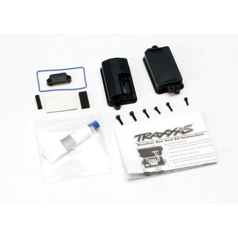 3628 – Traxxas Sealed Receiver Box / Foam Pad / 2.5x8mm CS (4) / 3x10mm CS (2)