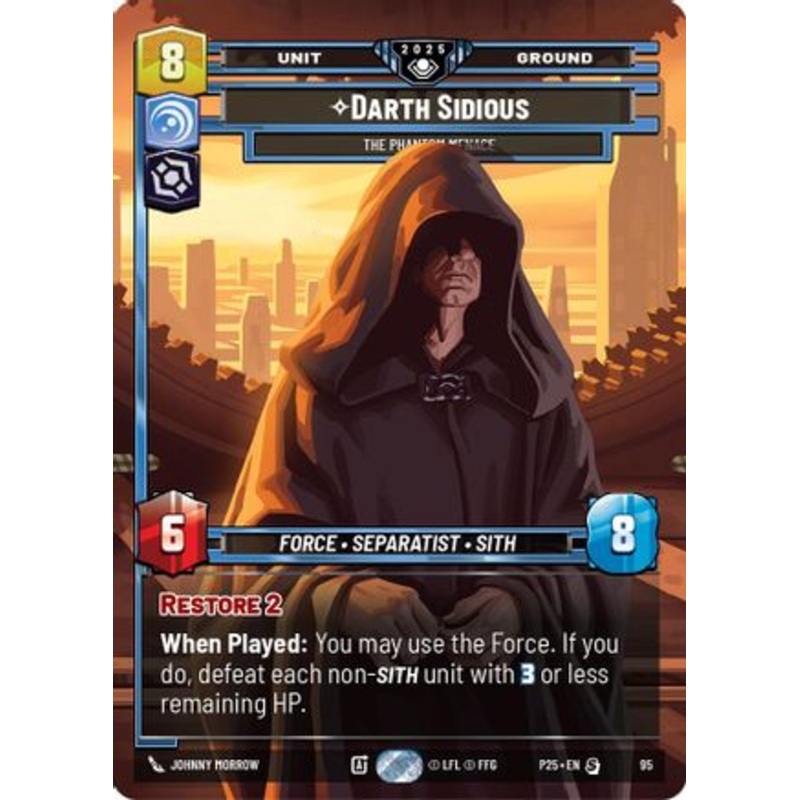 Darth Sidious – The Phantom Menace (95) – Organized Play Promos Foil Near Mint