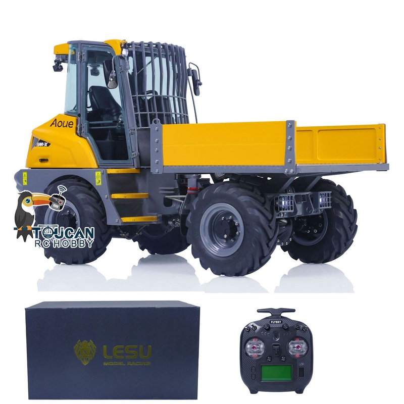 LESU Metal 4×4 1/14 RC Hydraulic Dumper Car 6MDX-B Remote Control Tipper Trucks Emulated Contruction Vehicle DIY Model