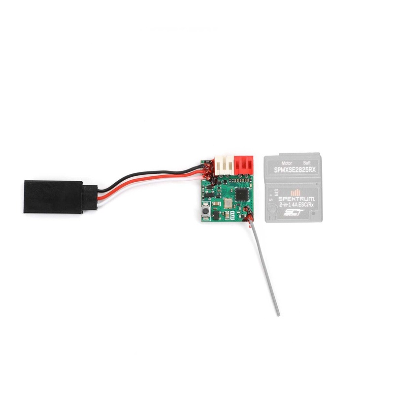 SPMXSE2825RX Spektrum 10A 2-in-1 Brushed ESC / SLT Receiver: Micro-B/T