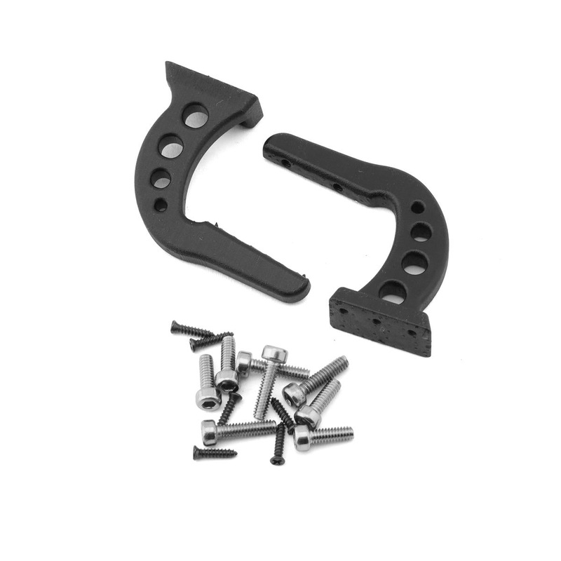 Sideways RC Swan Neck Scale Drift Wing Mounts V3 (Black) (2)