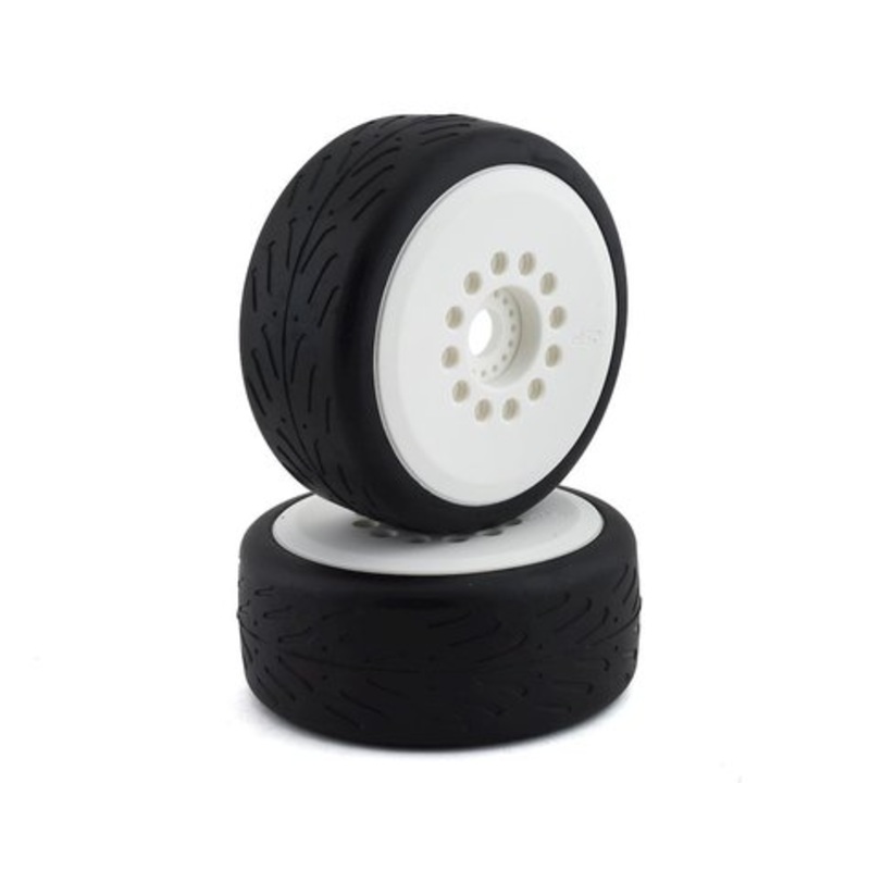 JConcepts Speed Claw Belted Tire Pre-Mounted w/Cheetah Speed-Run Wheel (White) (2) *Clearance*