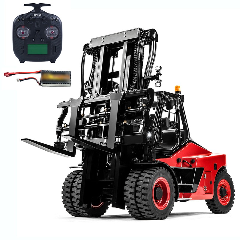 LESU 1/14 Aoue-LD16S Metal RC Hydraulic Forklift Remote Control Wheeled Car RTR Version Painted Assembled Models