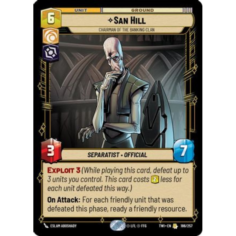 San Hill – Chairman of the Banking Clan (186/257) – Twilight of the Republic