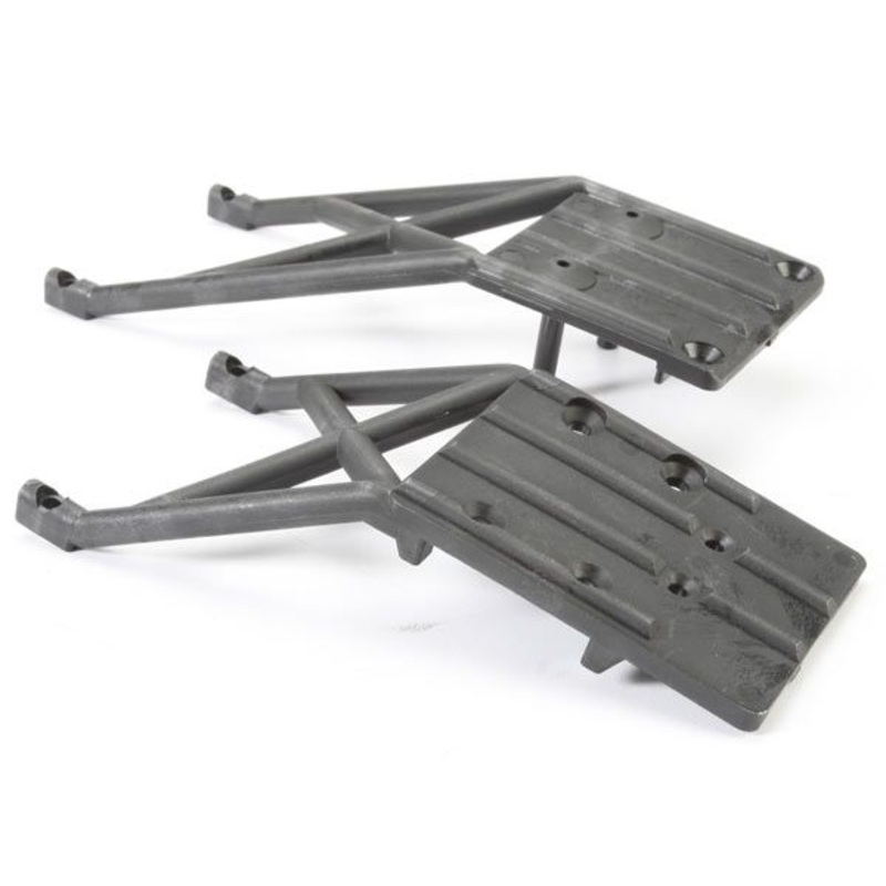 5837 Traxxas Slash Skidplates, front & rear (black)