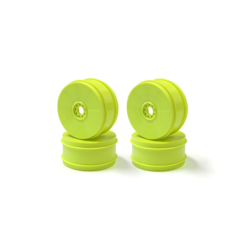 Kyosho Hard Dish Wheel, 1/8 Scale (4pcs/F-Yellow/MP9 TKI4) IFH006KY-H