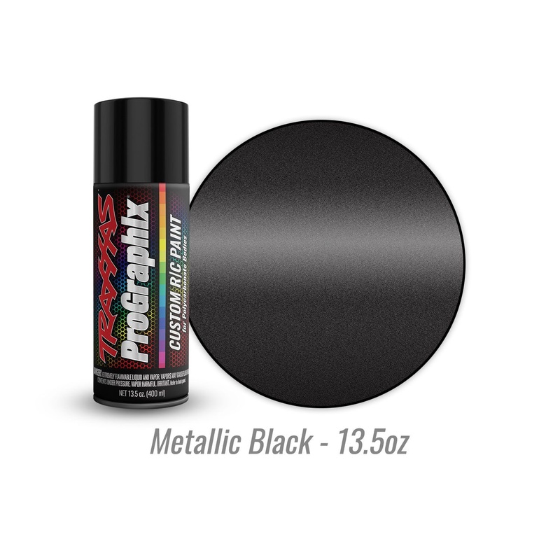 5075X Traxxas Body paint, ProGraphix, metallic black (13.5oz)