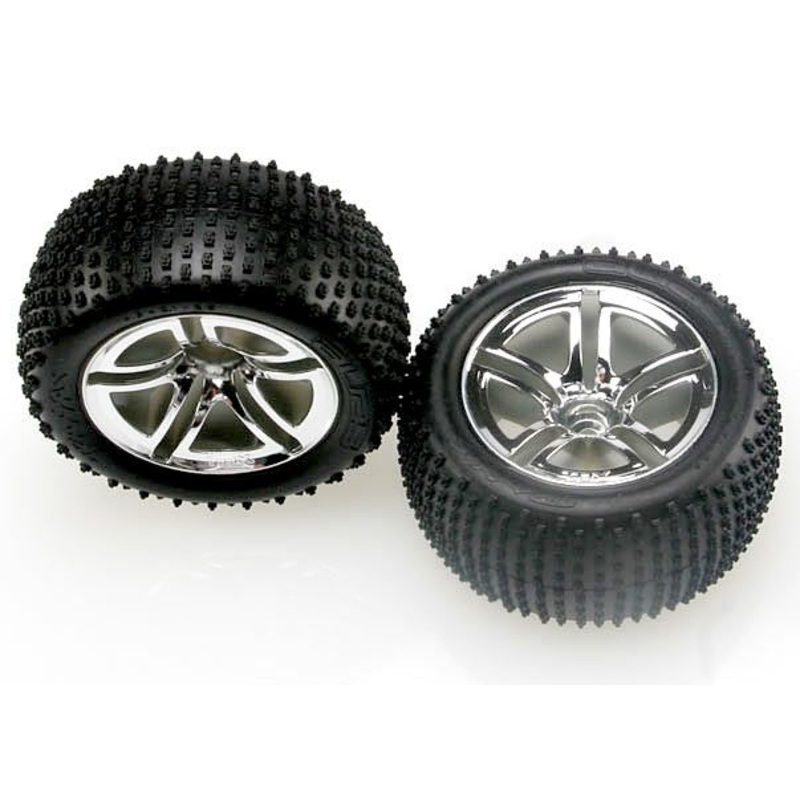 5572R – Tires & wheels, assembled, glued (2.8′) (Twin-Spoke wheels, Alias tires, foam insert