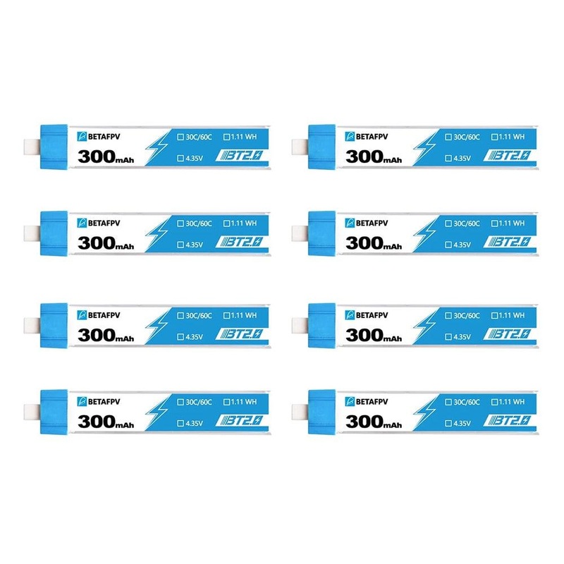 8PCS BETAFPV Drone Battery BT2.0 300mAh / 450mAh 1S For BETAFPV Ceuts FPV Kit Racing Drone 4.35V 30C FPV Lipo BT2.0 Connector FPV Battery 4PCS BT2.0 450mAh China