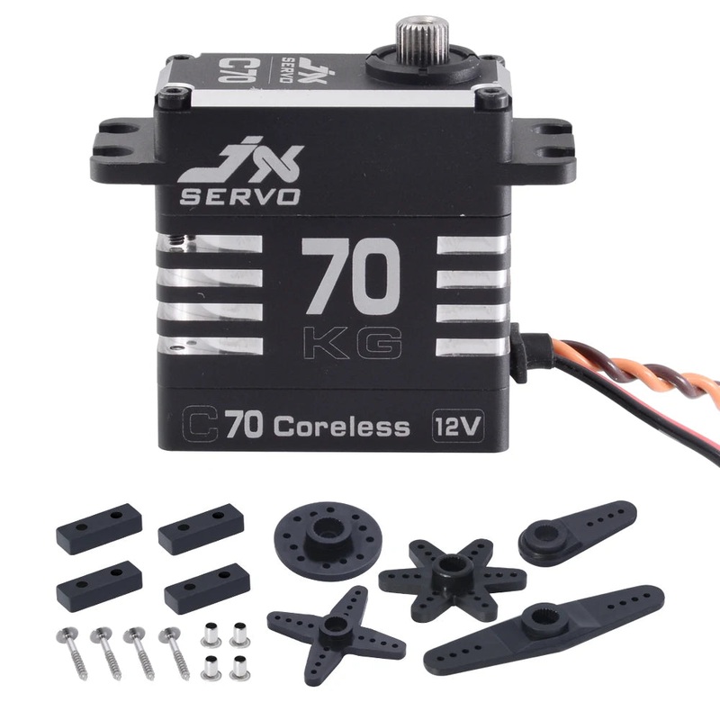 JX Servo C70 – 72KG Full metal Coreless 12v high quality servo for RC Hobby UAV Robotics and Industrial Applications C70