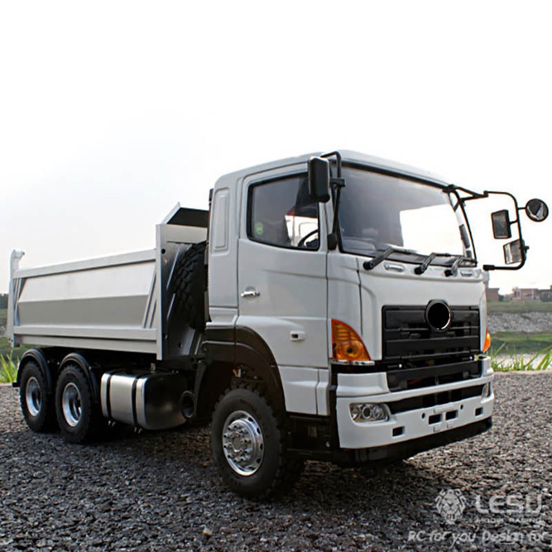 LESU 1/14 6*6 Metal Hydraulic Dumpe Radio Control Truck ESC Gearbox Battery & Charger& Radio System 540 Power Motor