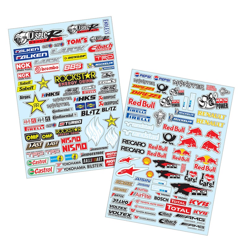 1-10 SLAPS: Rockstar Redbull Falken Formula D Decal Sheet LBWK DRIFT STICKERS [TEAM-C] ROCKSTAR-918