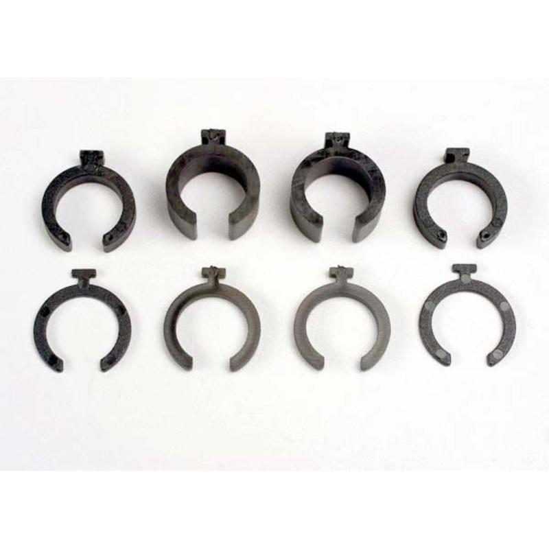 3769 Traxxas Spring pre-load spacers: 1mm (4)/ 2mm (2)/ 4mm (2)/ 8mm (2)