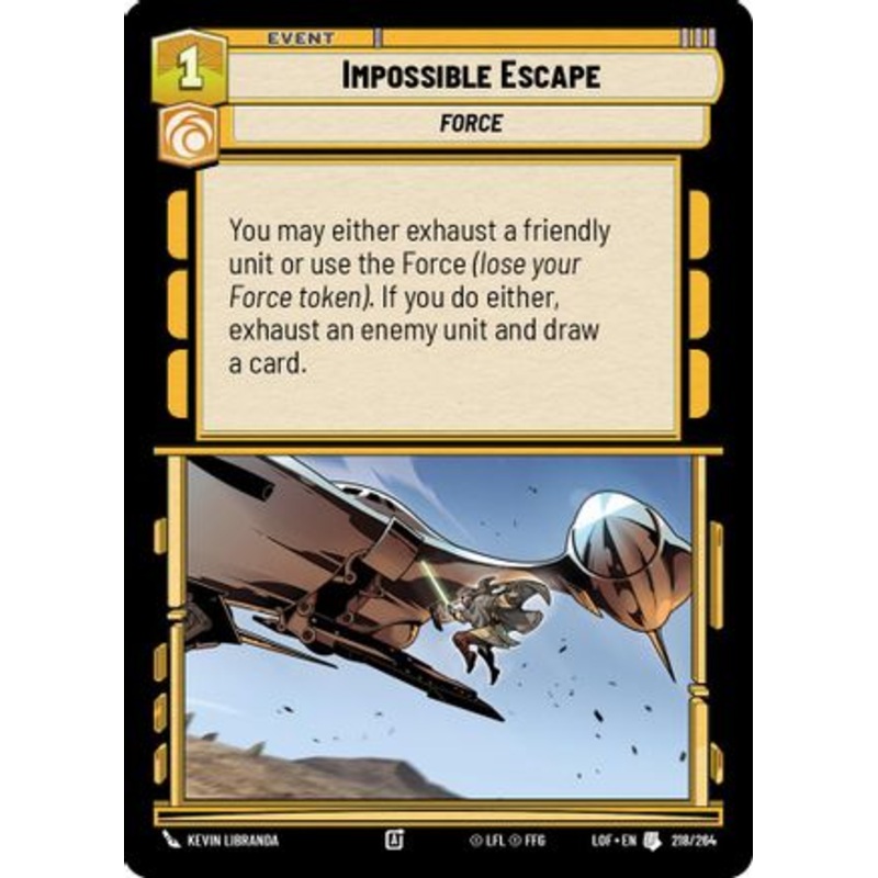 Impossible Escape (218/264) – Legends of the Force Near Mint