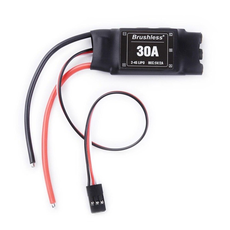 4pcs/lot XXD 30A 2-4S ESC Brushless Motor Speed Controller RC BEC ESC T-rex 450 V2 Helicopter Boat for FPV F450 Quadcopter Drone 4pcs 30A no Plug