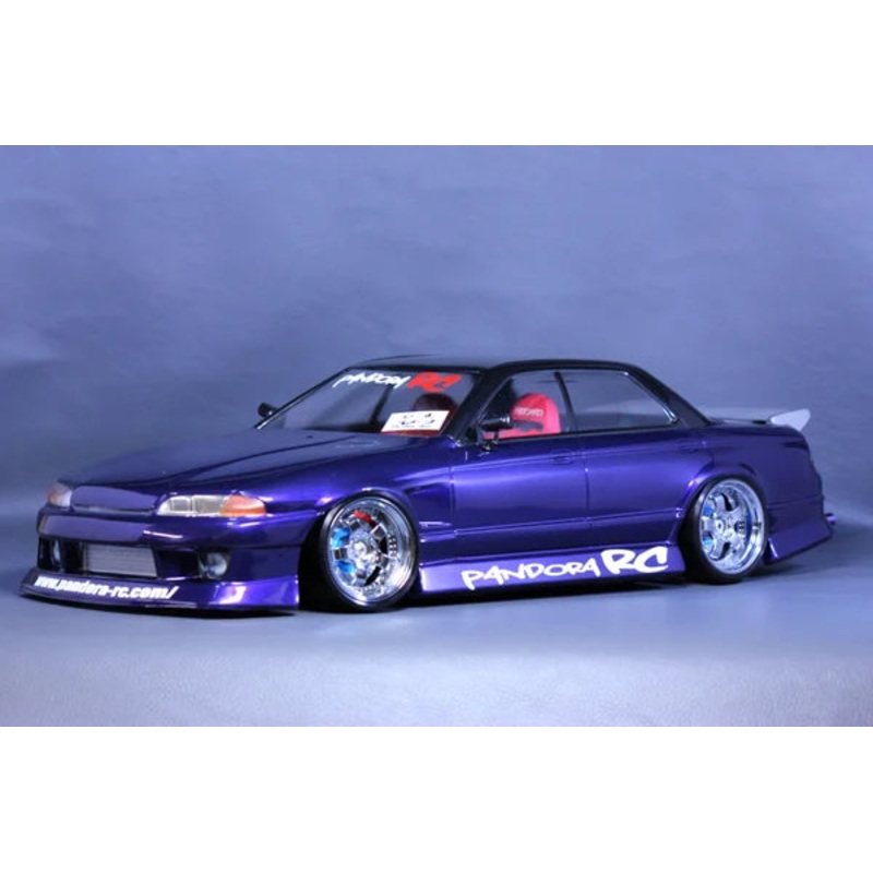 Pandora RC Nissan Skyline GT-R R32 Sedan BN SPORT 4-Door 1/10 Clear Drift Body