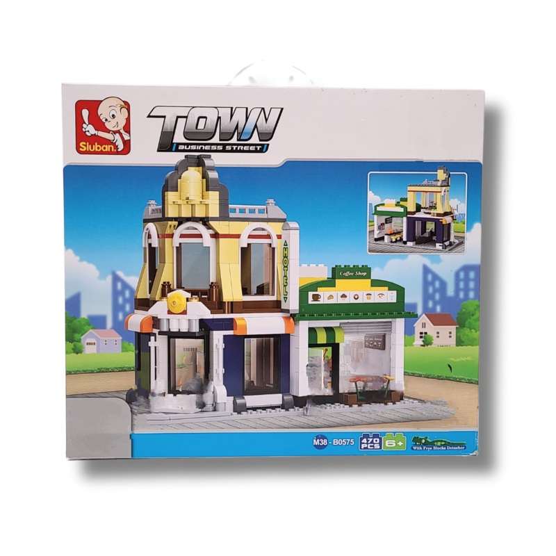 Sluban M38-B0575 Caf & Hotel  Modular Building Brick Set