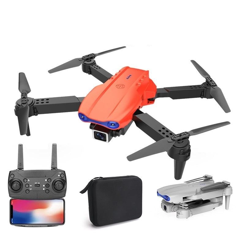 XYRC K3 Mini Drone – 4k HD Wide-Angle Dual Camera WIFI Fpv Air Pressure Altitude Hold Foldable Quadcopter RC Dron Gifts 4K-Orange-1B