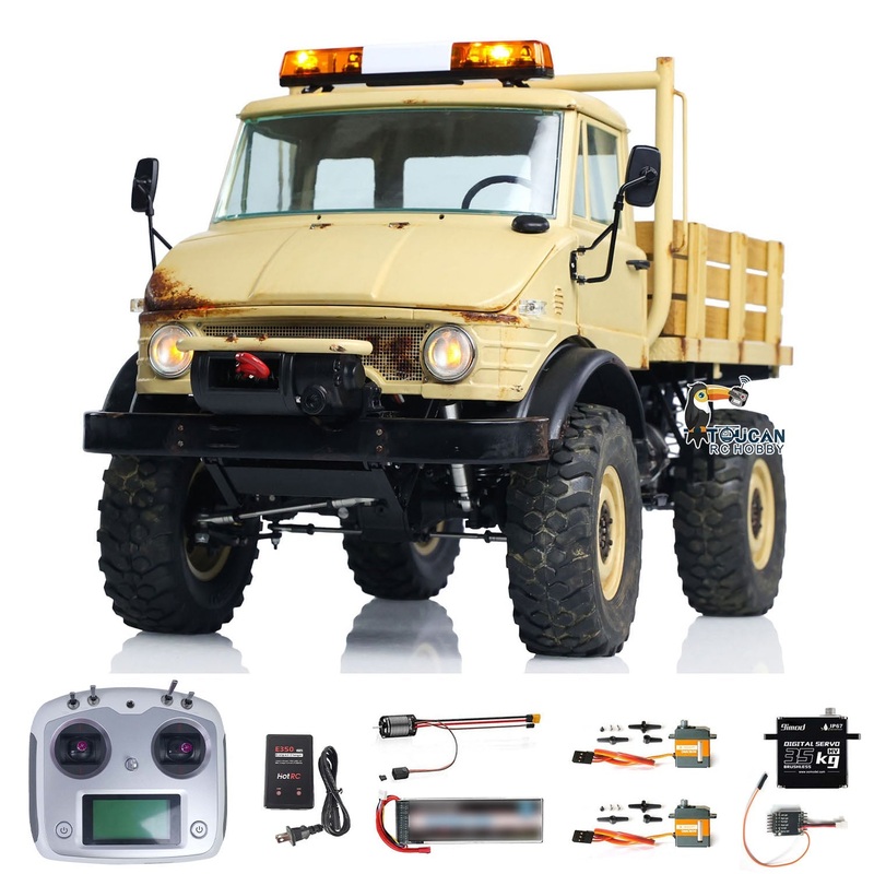 1/10 4×4 LESU RC Off-Road Vehicles RTR UM406 Crawler Trucks Model Brushless Motor ESC 2Speed Transmission Simulation Electric Car