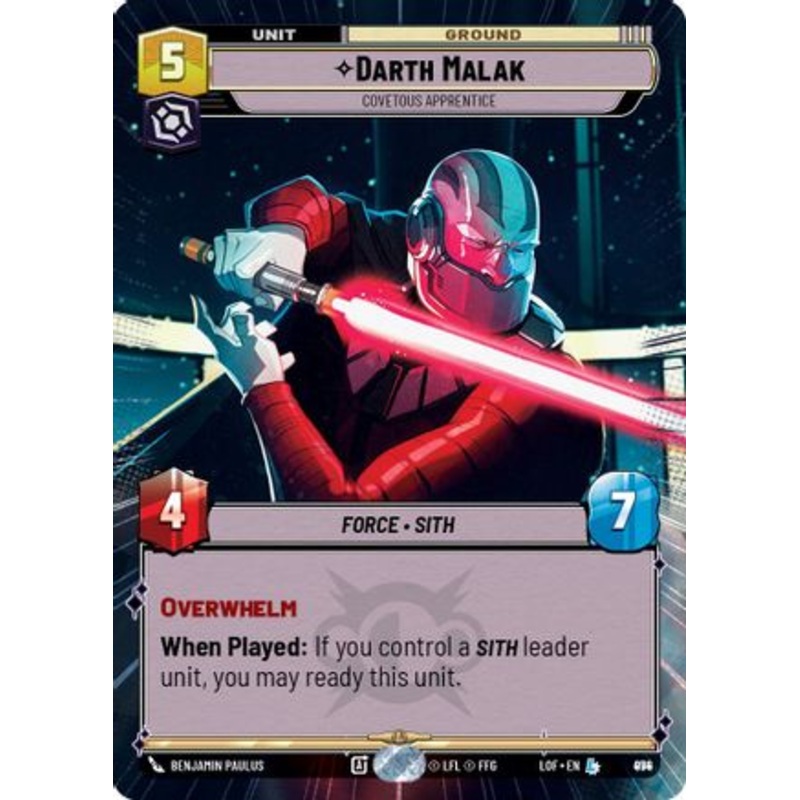 Darth Malak – Covetous Apprentice (Hyperspace Foil) (974) – Legends of the Force Foil Near Mint