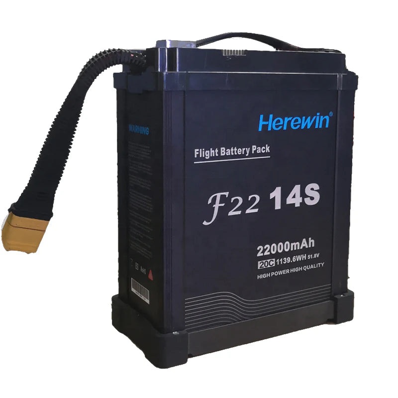 Herewin 44.4V 12S 14S 22000mAh 20C Agriculture Drone Battery –  Lithium Polymer Rechargeable Battery Lipo Battery for Agriculture Drone UAV 12S 22000mAh 20C