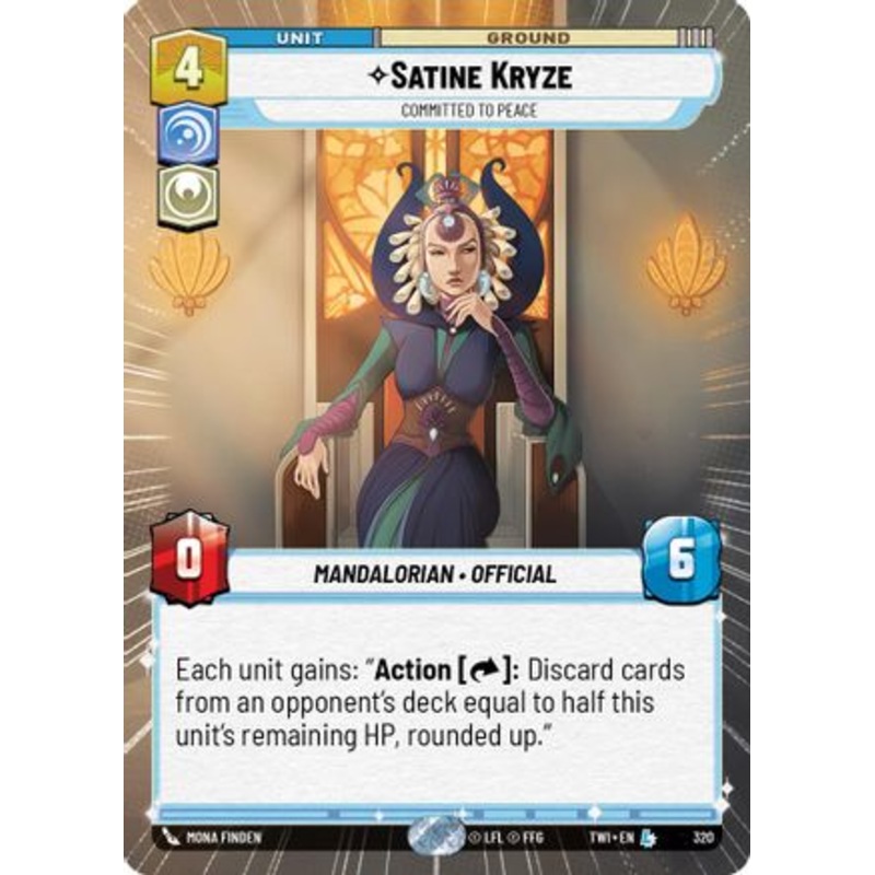 Satine Kryze – Committed to Peace (Hyperspace) (320) – Twilight of the Republic Foil