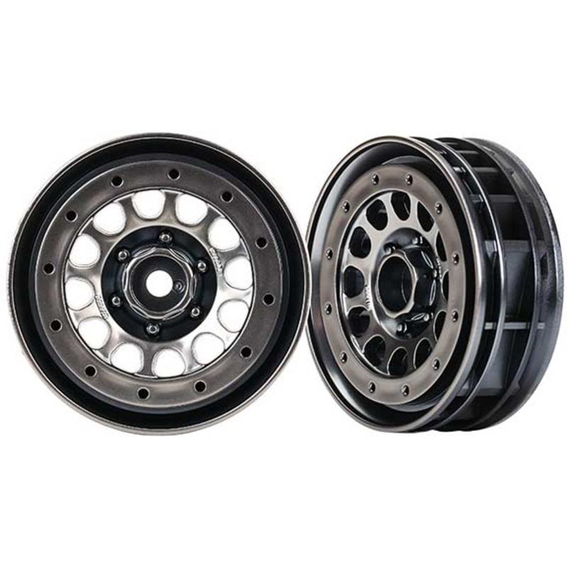 Wheels, Method 105 1.9″ (black chrome, beadlock) (beadlock rings sold separately)