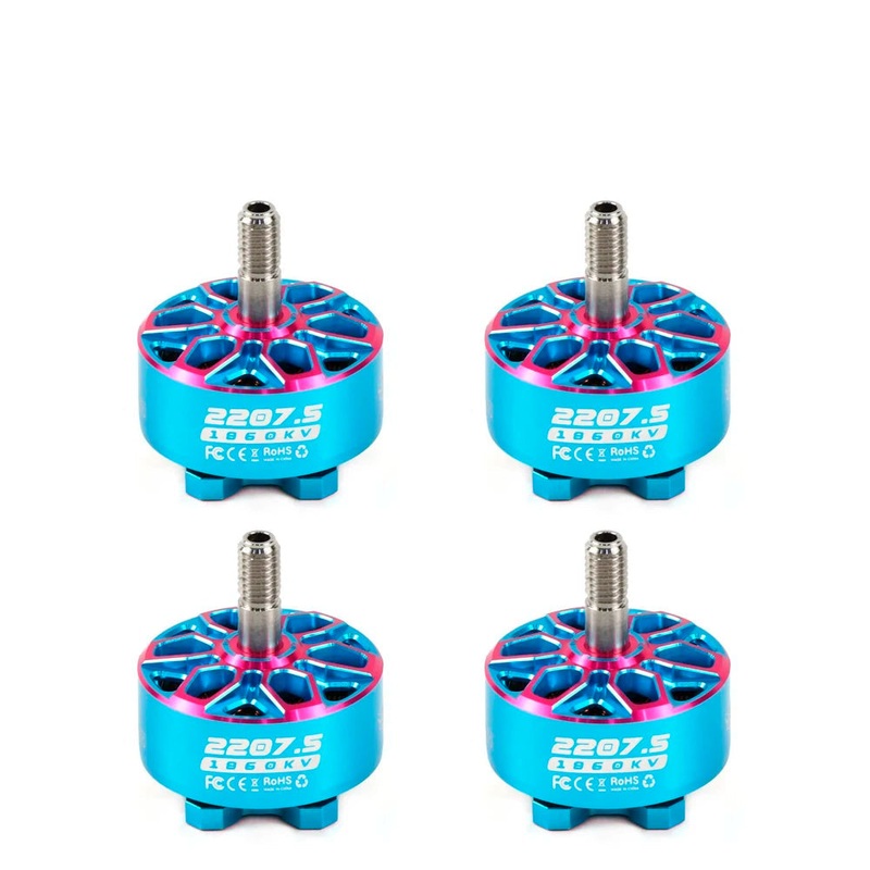 AXISFLYING BANDO 2207.5 1960KV 6S Brushless FPV Motor with 5mm Shaft for 5 Inch Freestyle & Cinematic Drones 4PCS 1860KV