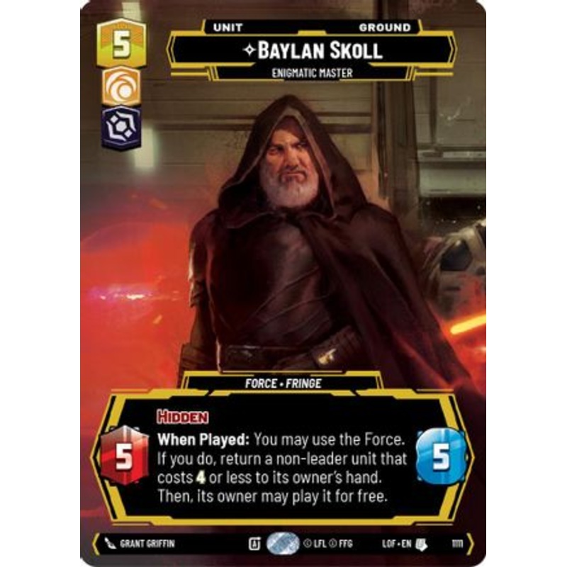 Baylan Skoll – Enigmatic Master (Prestige Foil) (1111) – Legends of the Force Foil Near Mint