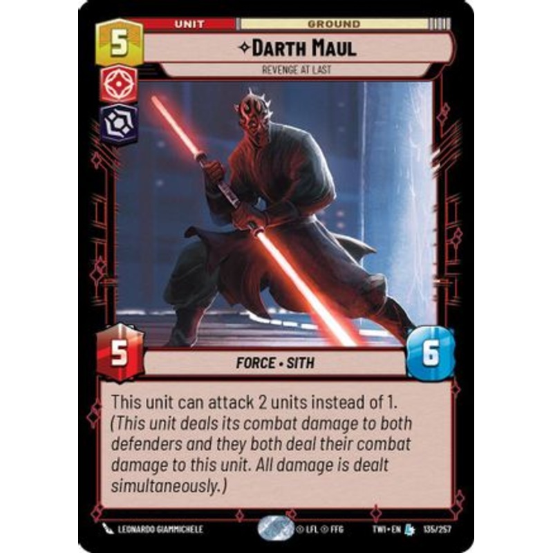 Darth Maul – Revenge at Last (135/257) – Twilight of the Republic Foil