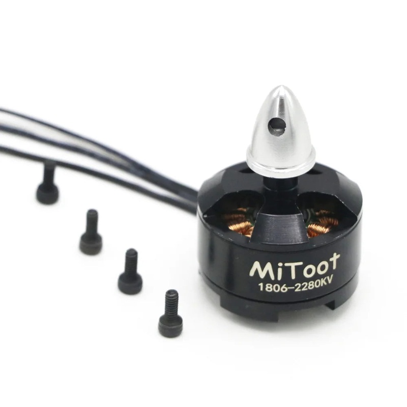 Mitoot 1806 2280KV 2-3S CW/CCW Brushless Motor for QAV250 / 260 FPV Drone 2CW 2CCW