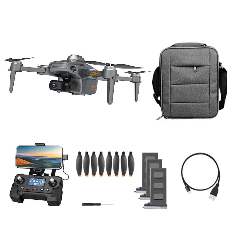 ZD015 GPS Drone – 1080P HD Camera 3KM Distance 360 Obstacle Avoidance 3-Axis Gimbal Drone Normal version 1B