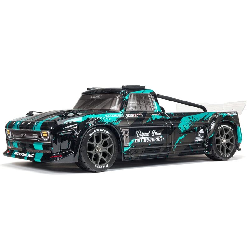 Arrma Infraction V3 3S BLX Brushless 1/8 RTR Electric 4WD Street Bash Truck w/DX3 2.4GHz Radio, Smart ESC & AVC BLACK/TEAL