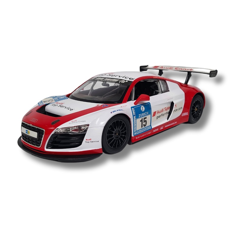 Rastar 1:14 Scale Audi R8 LMS RC Car  Officially Licensed Remote Control Race Car (White)