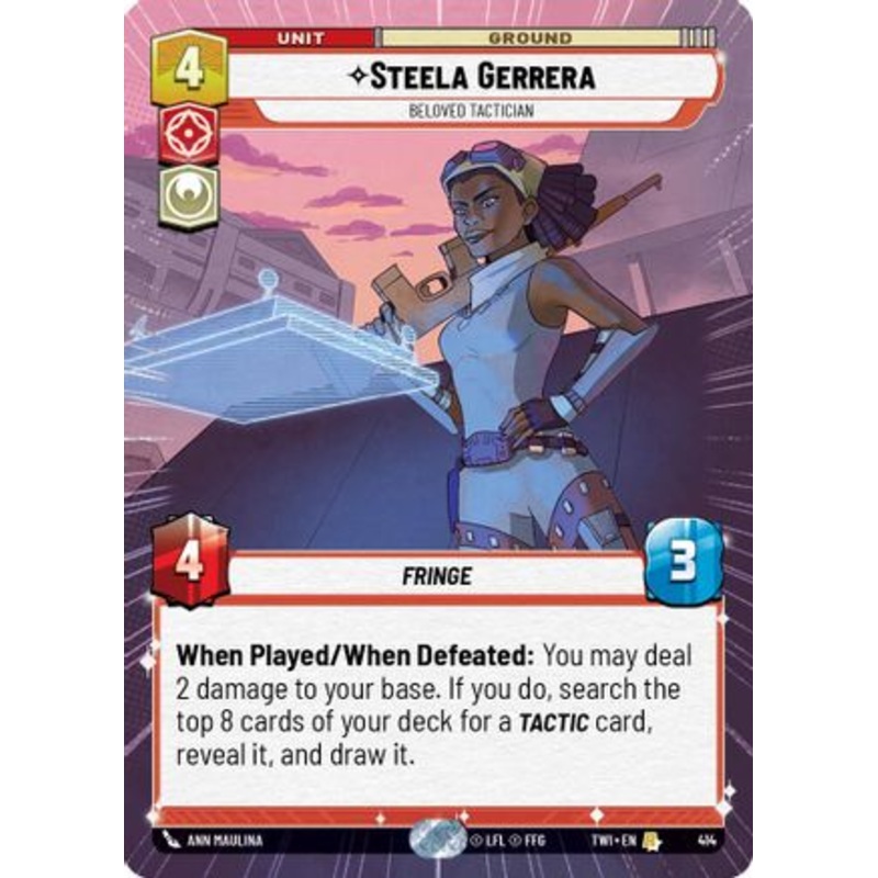 Steela Gerrera – Beloved Tactician (Hyperspace) (414) – Twilight of the Republic Foil