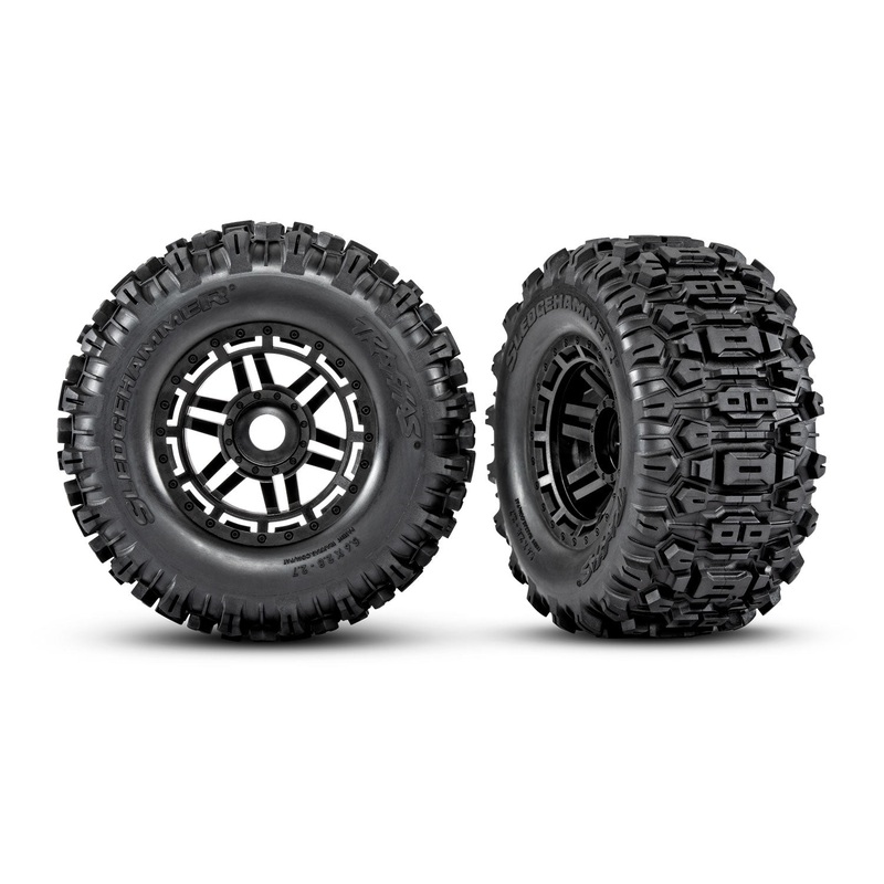 8973 Tires & wheels, assembled, glued Sledgehammer