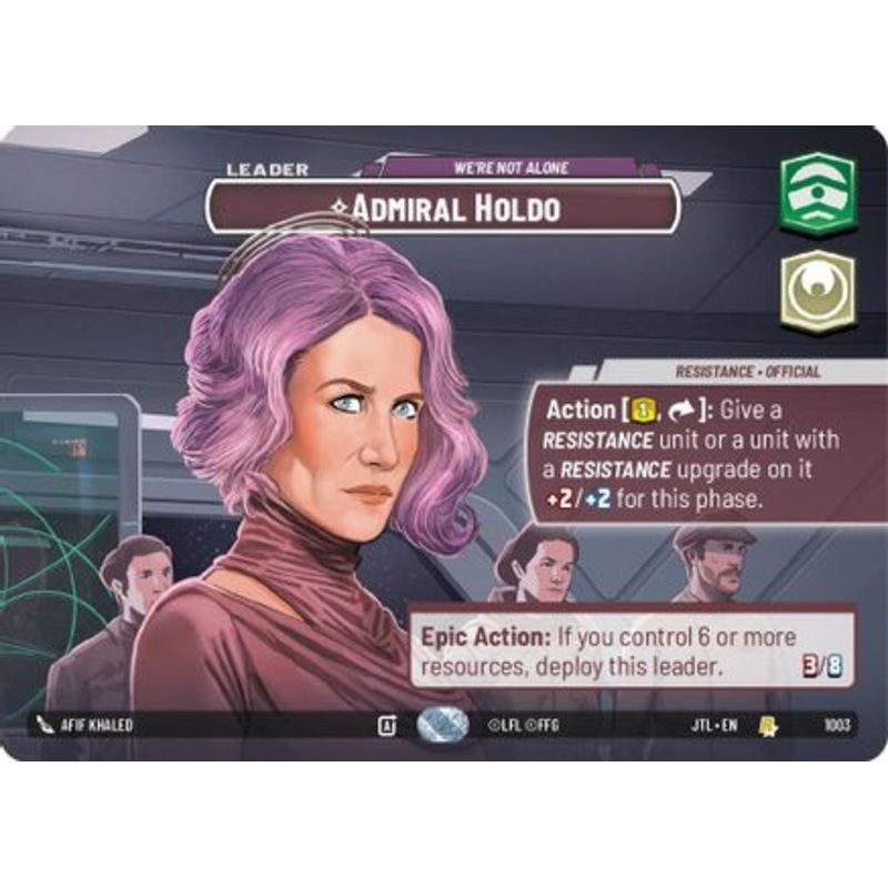 Admiral Holdo – We’re Not Alone (Showcase) (1003) – Jump to Lightspeed Foil
