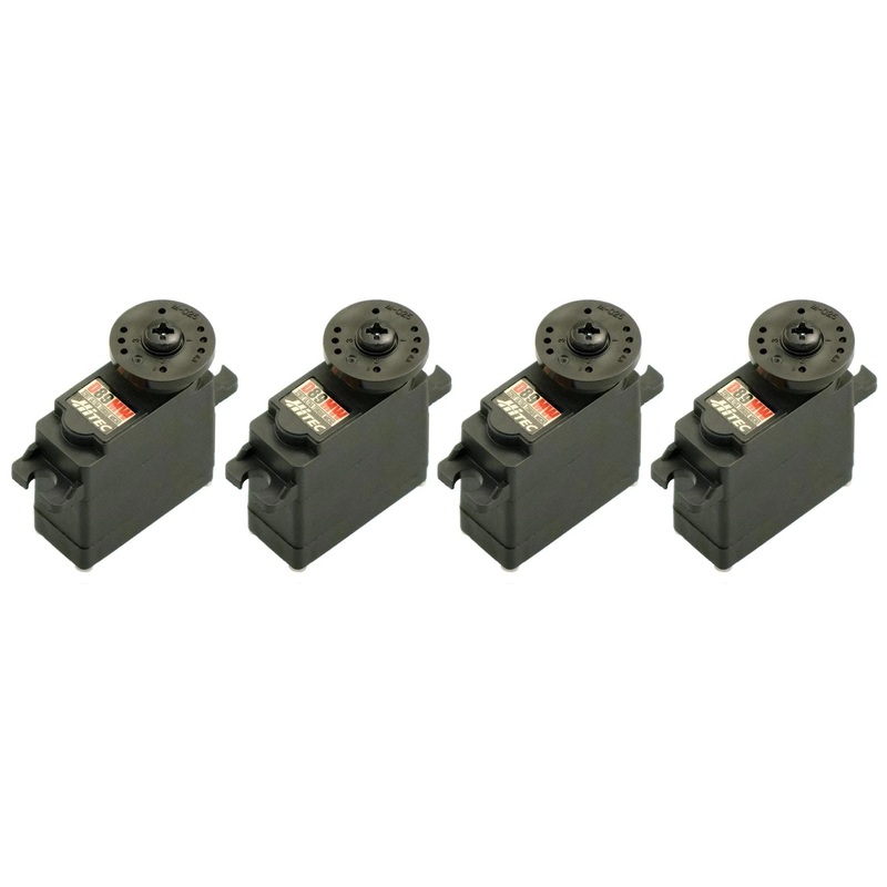 Hitec D89MW 32-Bit Wide Digital Voltage Metal Gear Micro Servo Multi-Pack (4 Servos)