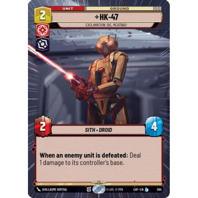 HK-47 – Exclamation: Die, Meatbag! (Hyperspace) (394) – Legends of the Force Near Mint