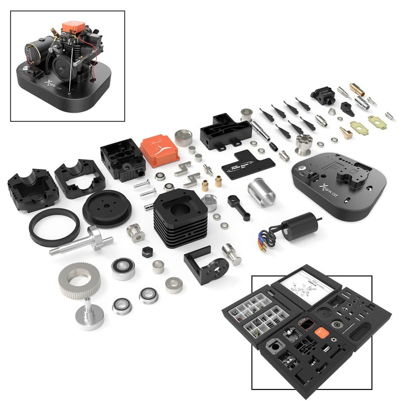 TOYAN FS-S100AC  4-stroke Methanol Engine Assembly Starting Full Set for 1/8 1/10 1/12 RC Car Ship Model single Cylinder Version