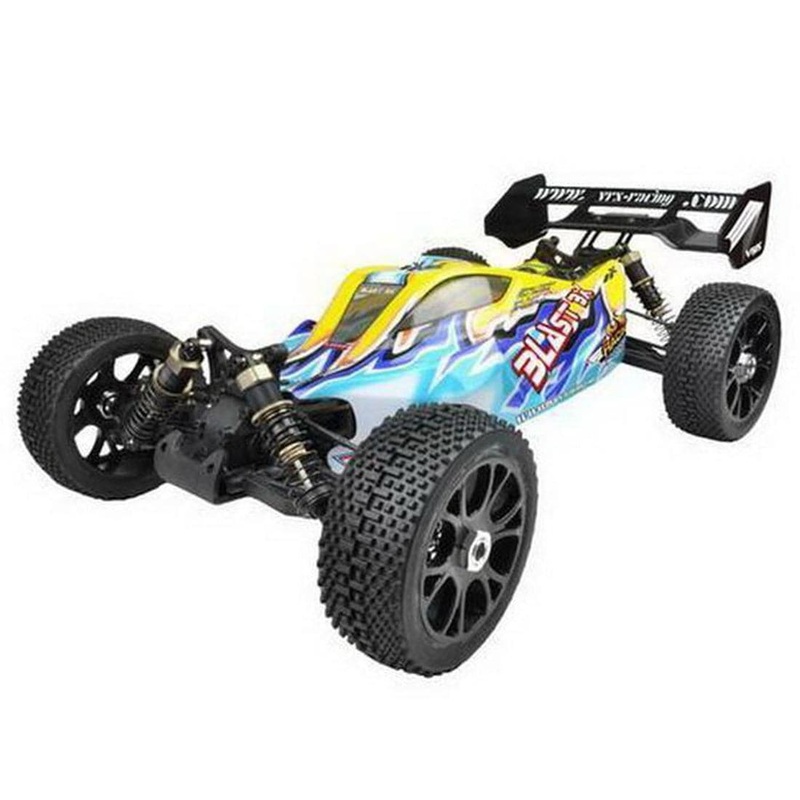 VRX RH816 High Speed 2.4GHz 1/8 4WD Brushless RTR Off-road Buggy RC Car R0236 Yellow Blue with 60A ESC 3650 Motor