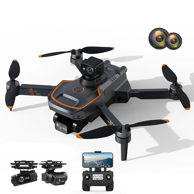 ZD011 PRO Drone – 5km Long Range 4k Camera 2-Axis Anti-shake Gimbal WIFI GPS Drone 4K-GPS-Avoidance